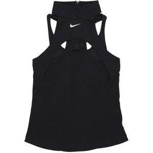 Haltertops - Jersey - Mouwloos - Slanke Pasvorm - Opstaande Kraag - Logoprint