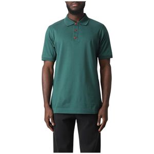 Kiton, Heren, Tops, Groen, Maat: XL Katoen,