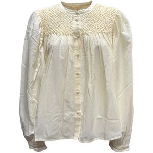 Ulla Johnson, Dames, Blouses & Shirts, Wit, Maat: XS Katoen,