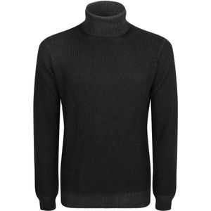 Dell'oglio, Heren, Truien, Zwart, Maat: 2XL Wol,
