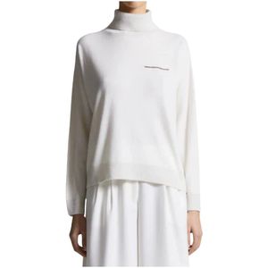 Peserico, Dames, Truien, Wit, Maat: XS Jersey,