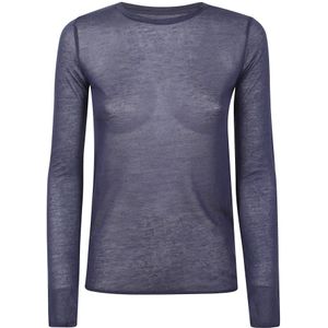 Majestic Filatures, Dames, Tops, Blauw, Maat: S Modal,