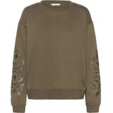 Cream - Sweatshirt - Groen - Dames