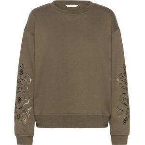 Cream - Sweatshirt - Groen - Dames
