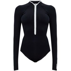 Hunza G, Dames, Badkleding, Zwart, Maat: S Polyamide,