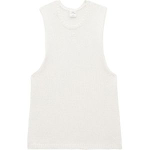 Courrèges, Heren, Truien, Wit, Maat: S Linnen,