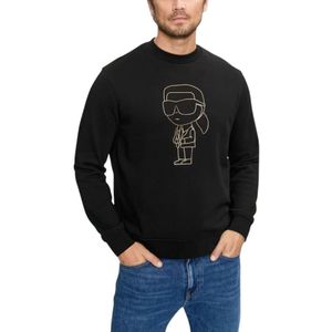 Karl Lagerfeld, Heren, Sweatshirts & Hoodies, Zwart, Maat: S