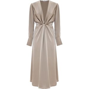 Kocca, Dames, Jurken, Bruin, Maat: M Leer,