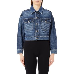 Liu Jo, Dames, Jassen, Blauw, Maat: S Denim,