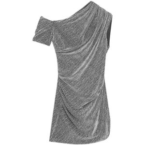 Iro, Dames, Jurken, Grijs, Maat: S Poliester,