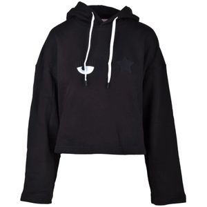 Chiara Ferragni Collection, Dames, Sweatshirts & Hoodies, Zwart, Maat: XS Katoen,