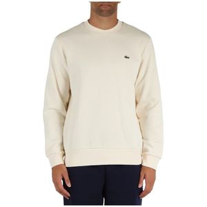 Lacoste, Heren, Sweatshirts & Hoodies, Beige, Maat: S Katoen,