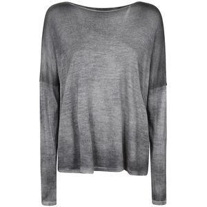 Avant Toi, Dames, Truien, Grijs, Maat: XS Zijde,