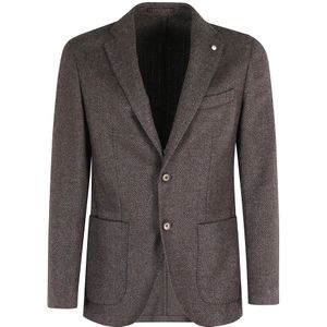 L.b.m. 1911, Heren, Jassen, Bruin, Maat: 3XL Wol,