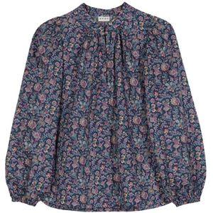 Apof, Dames, Blouses & Shirts, Blauw, Maat: XS Katoen,