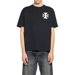 Rhude, Heren, Tops, Zwart, Maat: S Katoen,