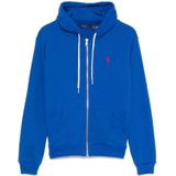 Polo Ralph Lauren - Sweatshirt - Blauw - Katoenmix - Volledige Ritssluiting