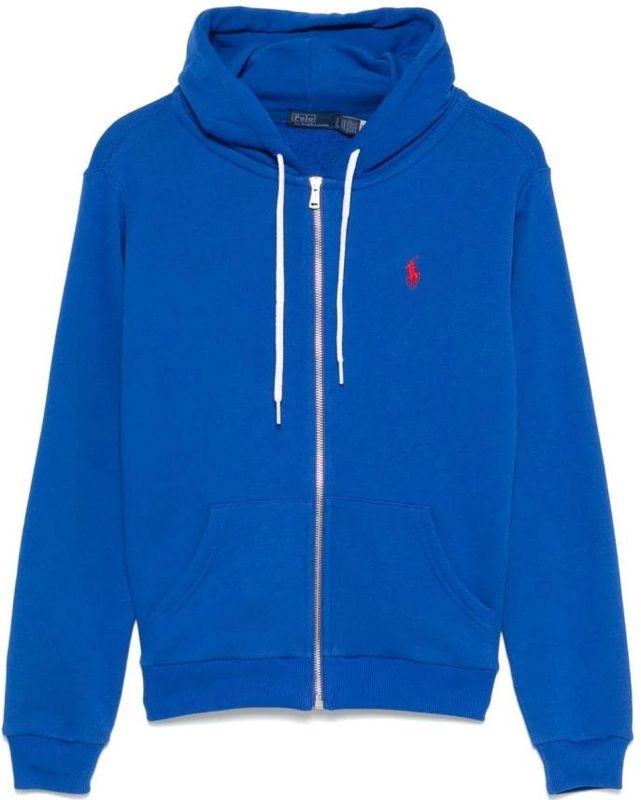Polo Ralph Lauren - Sweatshirt - Blauw - Katoenmix - Volledige Ritssluiting