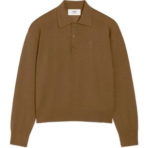 Ami Paris, Heren, Tops, Bruin, Maat: M Zijde,