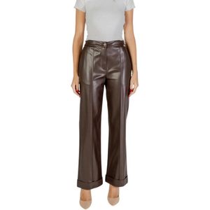 Liu Jo, Dames, Broeken, Bruin, Maat: XS Poliester,