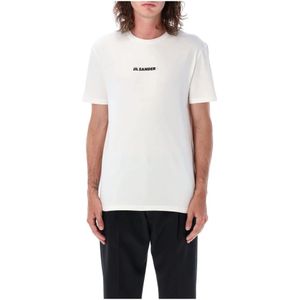 Jil Sander, Heren, Tops, Wit, Maat: S Katoen,