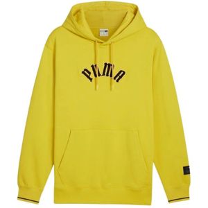 Puma, Heren, Sweatshirts & Hoodies, Geel, Maat: S