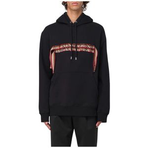 Lanvin, Heren, Sweatshirts & Hoodies, Zwart, Maat: L Katoen,