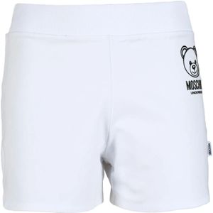 Moschino, Dames, Korte broeken, Wit, Maat: S Katoen,