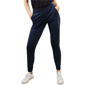 Emporio Armani Ea7, Dames, Broeken, Blauw, Maat: L Katoen,