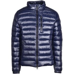 Save The Duck, Heren, Jassen, Blauw, Maat: M Nylon,