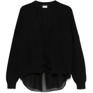 Brunello Cucinelli, Dames, Truien, Zwart, Maat: S Katoen,