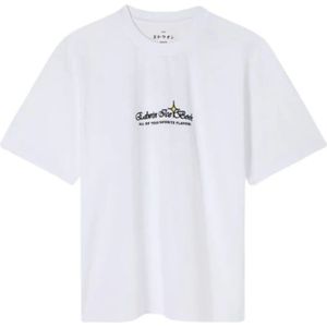 Edwin, Heren, Tops, Wit, Maat: XS Katoen,