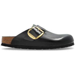 Birkenstock - Boston Big Buckle - Klompen - Zwart - Leer