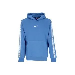 Nike Repeat Fleece Hoodie in Marina Blue/Dutch Blue/White , Blue , Heren , Maat: XL