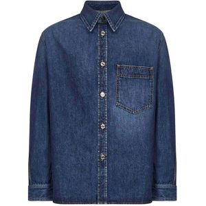 Givenchy, Heren, Overhemden, Blauw, Maat: M