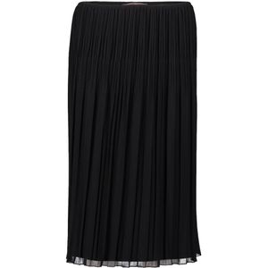 Vera Mont - Rok - Zwart - Plissé - Knielengte