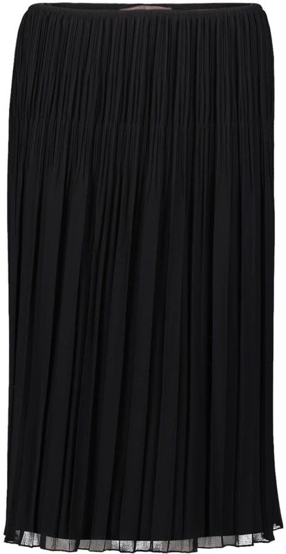 Vera Mont - Rok - Zwart - Plissé - Knielengte