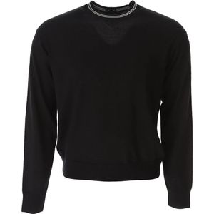 Emporio Armani, Heren, Sweatshirts & Hoodies, Zwart, Maat: L