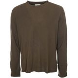 Nn07 - Longsleeve - Groen - Katoen-Modal Mix