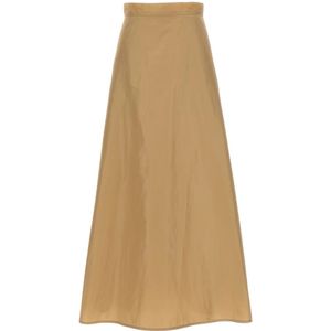 Jil Sander, Dames, Rokken, Beige, Maat: XS Poliester,