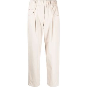 Brunello Cucinelli, Dames, Broeken, Beige, Maat: M Katoen,