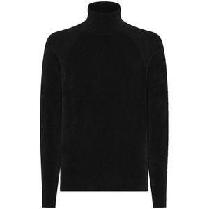 Rrd, Heren, Truien, Zwart, Maat: M Velours,