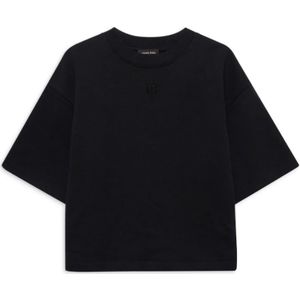 Anine Bing, Dames, Tops, Zwart, Maat: M Katoen,