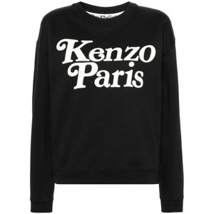 Kenzo, Dames, Sweatshirts & Hoodies, Zwart, Maat: M