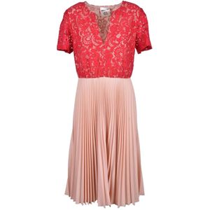 Semicouture, Dames, Jurken, Rood, Maat: S Katoen,