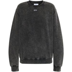 Off White, Dames, Sweatshirts & Hoodies, Grijs, Maat: M