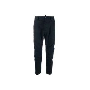 Dsquared2 Casual Blauwe Chino Sweatpants , Blue , Heren , Maat: L