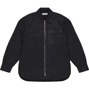 Dries Van Noten, Heren, Overhemden, Zwart, Maat: S Katoen,