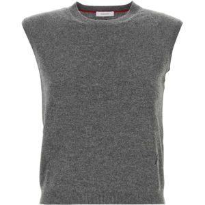 Ferragamo, Dames, Tops, Grijs, Maat: S Kasjmier,