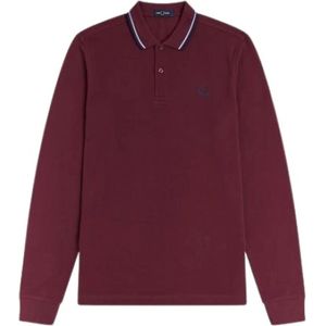 Fred Perry, Heren, Tops, Rood, Maat: M Piqué,
